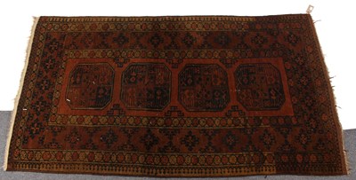 Lot 729 - A Kurdish rug with central pole medallion to a...