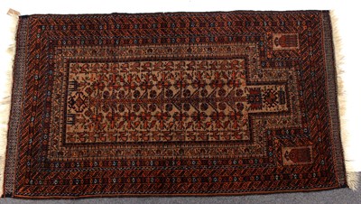 Lot 736 - A Belouch rug, North East Persia, 88cm x 136cm,...