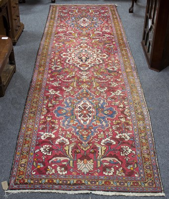 Lot 737 - A Hamadan runner, West Persia, 338cm x 100cm