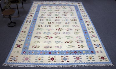 Lot 740 - A Bessarabian kilim rug, 396cm x 261cm