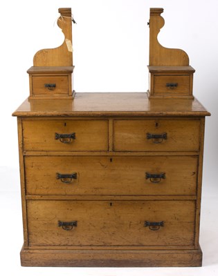 Lot 802 - A late Victorian dressing table with mirror...