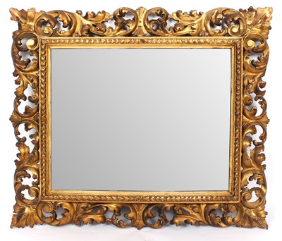 Lot 999 - A 19th Century mirror in a Florentine gilt...