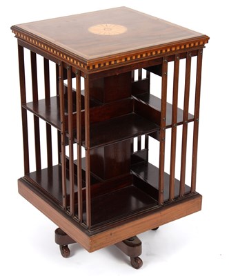 Lot 1007 - A Maple & Co. Edwardian mahogany revolving...