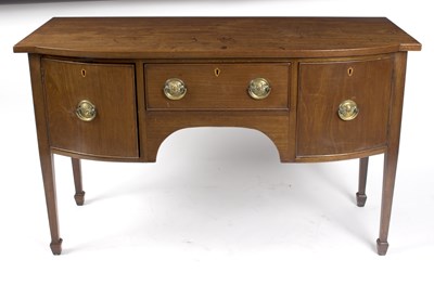 Lot 1025 - A 19th Century mahogany broken D-front...