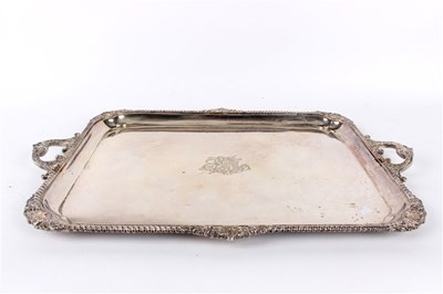 Lot 86 - A plated tray, Mappin Bros., Queen's Plate,...