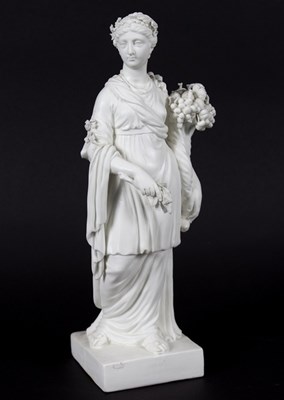 Lot 330 - A Derby biscuit figure, circa 1780, of Plenty...
