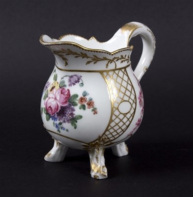 Lot 340 - A Sevres baluster cream jug, the porcelain...