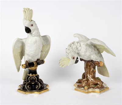 Lot 351 - An Austrian biscuit figure of a cockatoo late...