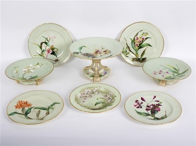 Lot 380 - A fine Minton botanical dessert service for T...