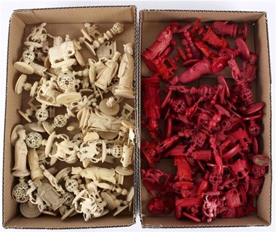 Lot 554 - A large quantity of natural and red stained...