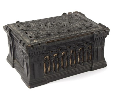 Lot 557 - A Carton Pierre casket for the Staunton...