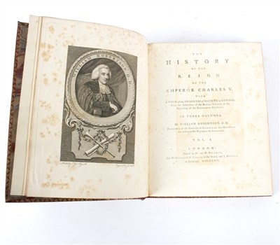 Lot 593 - Robertson, William. History of the Reign of...
