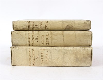 Lot 597 - Demosthenes. Orationes [In Greek], Aldus,...