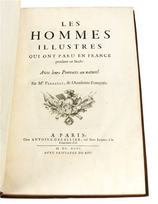 Lot 600 - Perrault, Charles. Les Hommes Illustres, Paris...