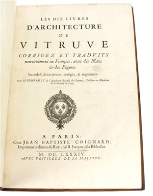 Lot 601 - Vitruvius Pollio Marcus. Les Dix Livres...