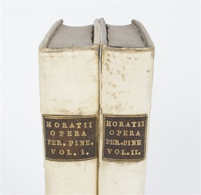Lot 619 - Horace. Opera (Pine edition), 1773, 2 volumes,...