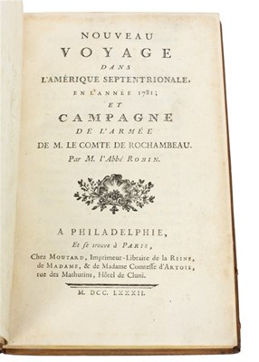 Lot 626 - Robin, Claude C. Nouveau Voyage dans l'...