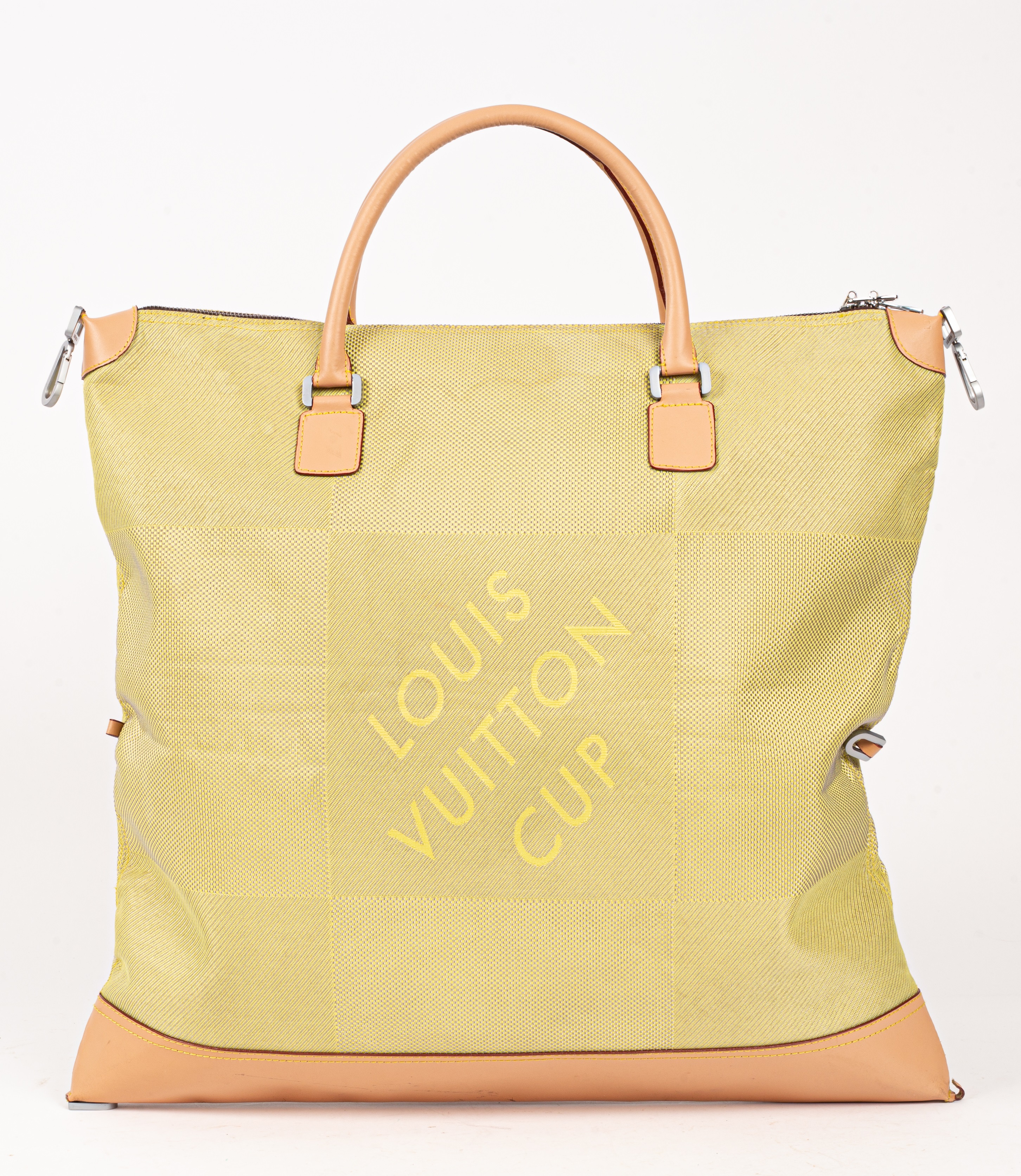 Louis Vuitton Cup Damier Weatherly Bag Lime Green