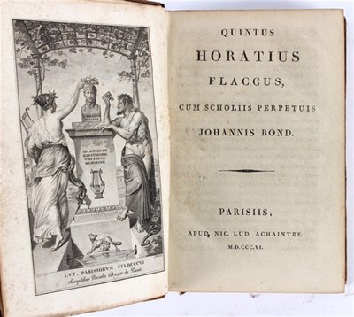 Lot 640 - Bond, J. Quintus Horatius Flaccus, Cum...