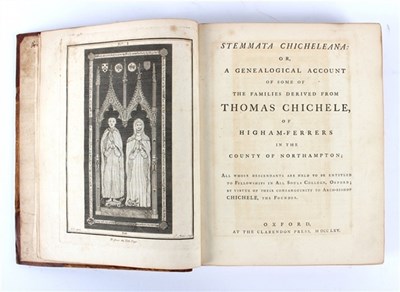 Lot 644 - Buckler, B. Stemmata Chicheleana or a...