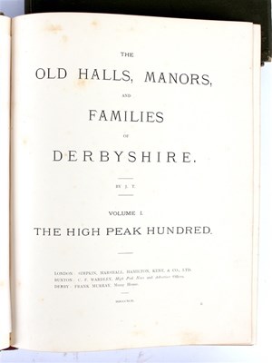 Lot 649 - Tilley, Joseph. The Old Halls, Manors and...