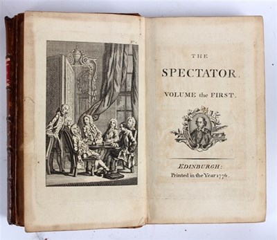 Lot 678 - The Spectator, 8 vols, Edinburgh 1776, calf...