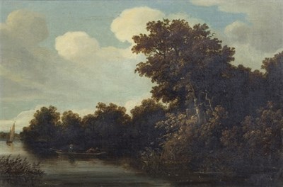 Lot 697 - 18th Century Dutch School/Duck Shooting on a...