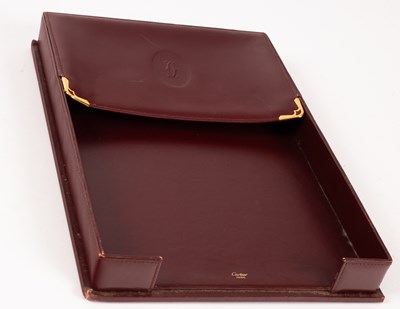 Lot 232 - A Cartier Bordeaux letter tray