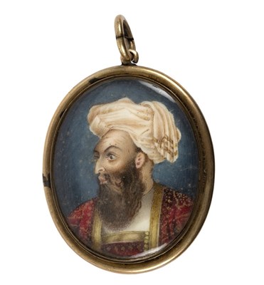 Lot 786 - Delhi School/Portrait Miniature of an Indian...