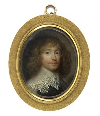 Lot 787 - Cornelius Johnson/Portrait Miniature of a...