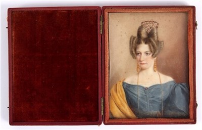 Lot 798 - English School circa 1820/Portrait Miniature...