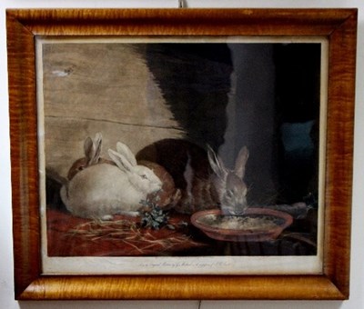 Lot 821 - Smith After George Morland/Rabbits/engraving,...