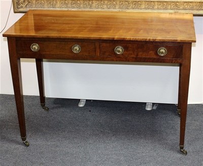 Lot 885 - A George IV mahogany table fitted two drawers...
