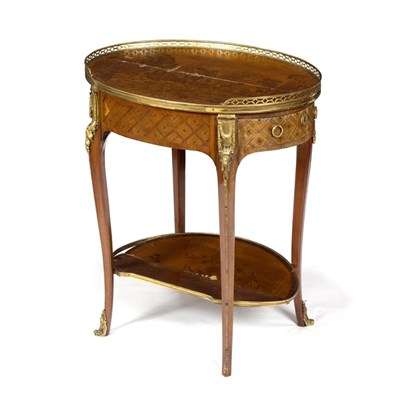 Lot 888 - A late 19th Century gilt metal kingwood and...
