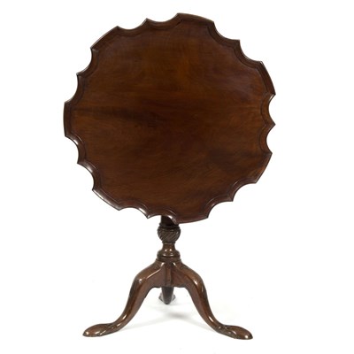 Lot 919 - A George III mahogany tripod table, with...