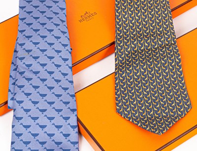 Lot 234 - A Hermès silk tie