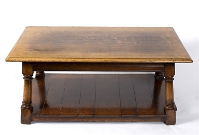 Lot 996 - An oak coffee table, 106.5cm x 63cm