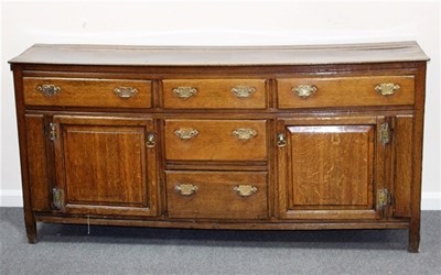 Lot 1012 - A 19th Century oak dresser base, 181.5cm wide