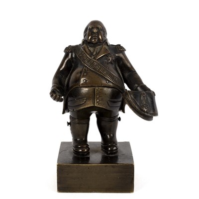 Lot 153 - A bronze figure of Louis XVIII, circa 1814,...