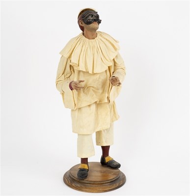 Lot 154 - A Neapolitan painted terracotta figure of...