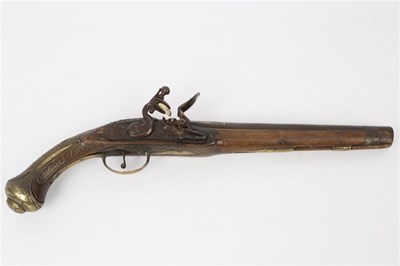 Lot 160 - An 18th Century English flintlock pistol, with...