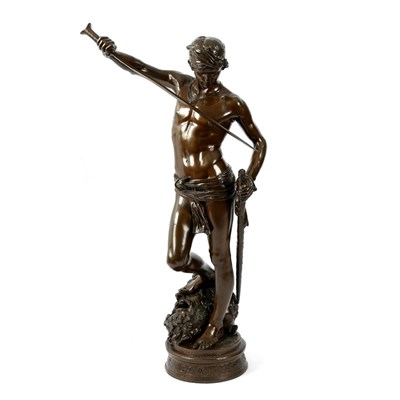 Lot 432 - Antonin Mercie (French 1845-1916)/David after...