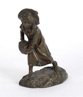Lot 433 - Rignal/The Skater/signed/bronze, 19cm high