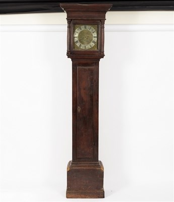 Lot 448 - An oak cased thirty-hour longcase clock, Benj...