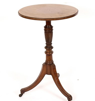 Lot 452A - A 19th Century mahogany and inlaid tripod...