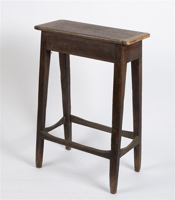 Lot 461 - An oak joint stool of large proportions,...