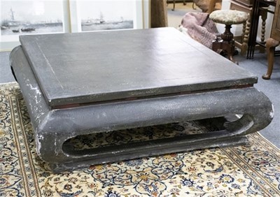 Lot 498 - A Chinese lacquered low table, 20th Century,...