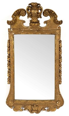 Lot 515 - A gilt gesso framed mirror of 18th Century...