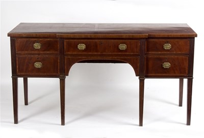 Lot 529 - A Regency mahogany and inlaid sideboard on...