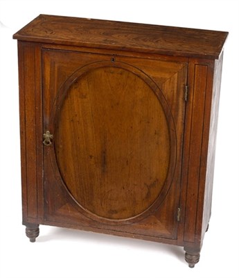 Lot 554 - A George III mahogany and inlaid single door...